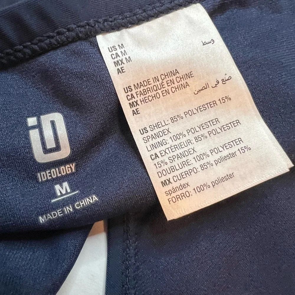 IDeology Navy Blue Solid Bikini Bottom Girls Size‎ Medium New